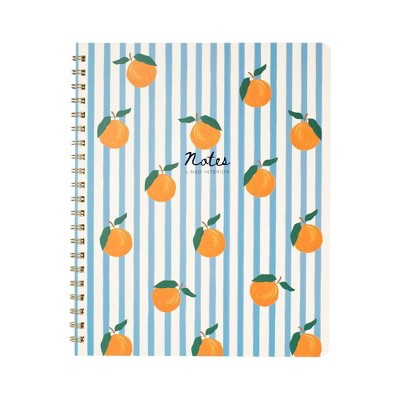 FRINGE 9"x11" Spiral Notebook College Rule Squeeze Stripe 120 Pages