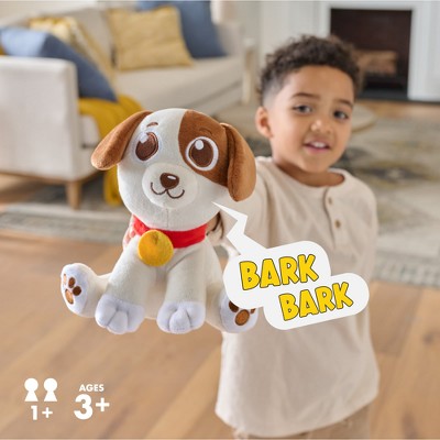 Chuckle & Roar Hide & Seek Puppy Interactive Plush Toy with Sounds - Kids Electronic Game Ages 3+