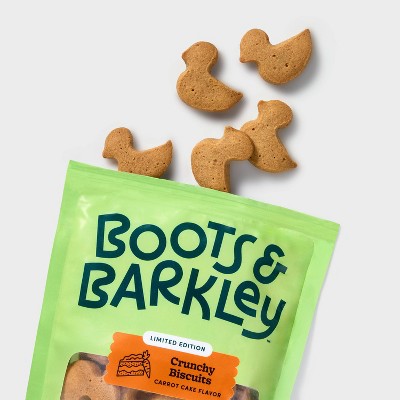 Crunchy Biscuits Carrot Cake Flavor Dog Treats - Boots & Barkley 6oz