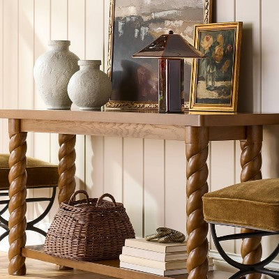 Square Rattan Basket Dark Brown - Threshold designed with Studio McGee