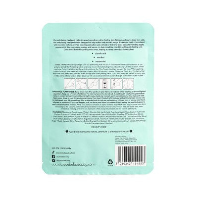 Que Bella Exfoliating Heel Peel Mask