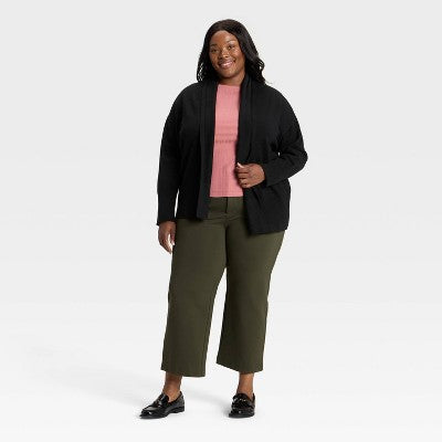Women's Essential Open Cardigan Sweater - Ava & Viv 2X