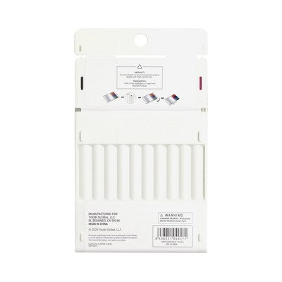 Yoobi Evolve 10pk Gel Pens See-Through Barrel 0.7mm color Ink