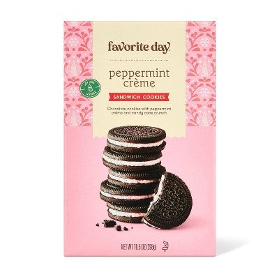 Christmas Peppermint Sandwich Cookies - 10.5oz - Favorite Day
