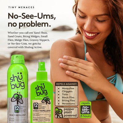 Shubug Active Insect Repellent Pump Personal Bug Spray 4oz