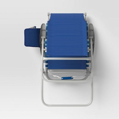 Ocean Zero Sun Block Chair Blue White light Blue Stripe (LOCAL PICKUP ONLY)