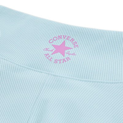 Converse Girls' Ribbed Skort - Light Blue L