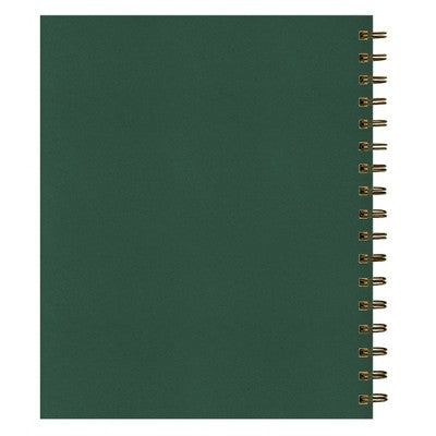 BlueSky 2025 Green Earth Sustainability Weekly/Monthly Planner 9.25"x7.87" Wirebound Deep Green