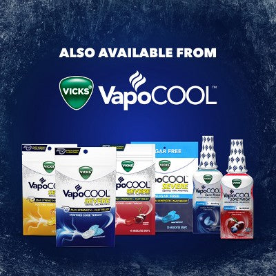 Vicks VapoCOOL Severe Cough Drops - Honey Lemon Chill - 45ct