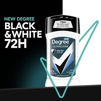 Degree Men Ultraclear Black + White 72-Hour Antiperspirant and Deodorant - Fresh - 2.7oz/2pk
