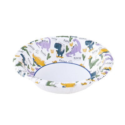 Glad for kids' Dino Disposable Paper Bowls - 10oz/24ct