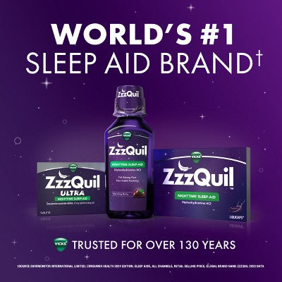 ZzzQuil Ultra Sleep Tablets - 24ct: With Doxylamine, Sleep Aid, Non-Travel Size