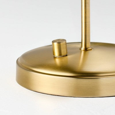 Hinge Desk Table Lamp Green/Brass - Hearth & Hand with Magnolia