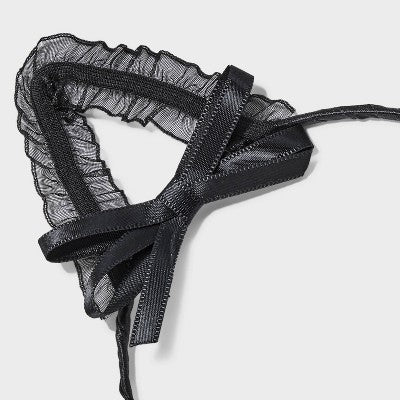 Halloween Cat Bow Ear Headband - Black