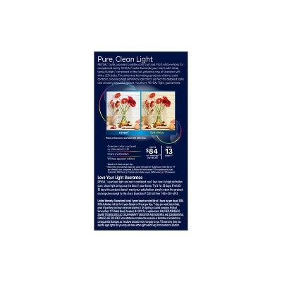 GE 2pk 60W Reveal T10 LED Light Bulbs