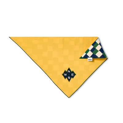 Reversible Compass Dog and Cat Bandana - Dark Yellow - The Cuddle Collab with Baloo & Pan - XS/S