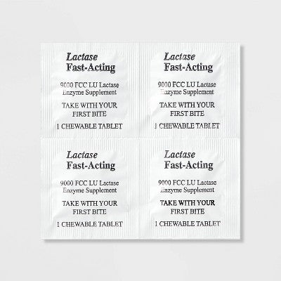 Fast-Acting Lactase Dairy Digestive Supplement Chewable Tablets - Vanilla - 32ct - up&up