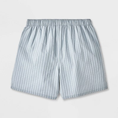 Men's 4pk Striped Woven Boxer Shorts - Goodfellow & Co Gray/Black XL