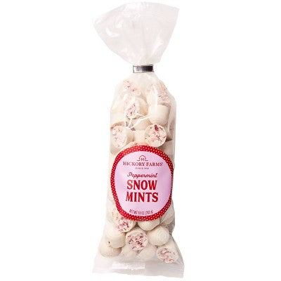 Hickory Farms Christmas Peppermint Snow Mints - 10oz