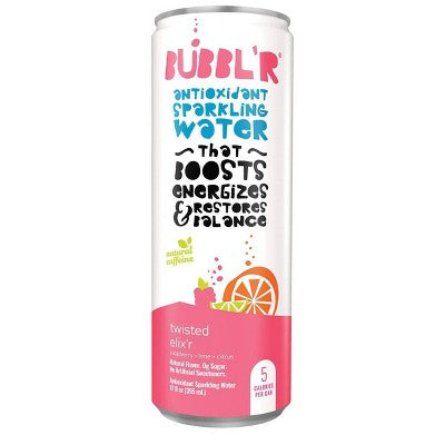 BUBBL'R Twisted Elix'r Antioxidant Sparkling Water - 6pk/12 fl oz Cans
