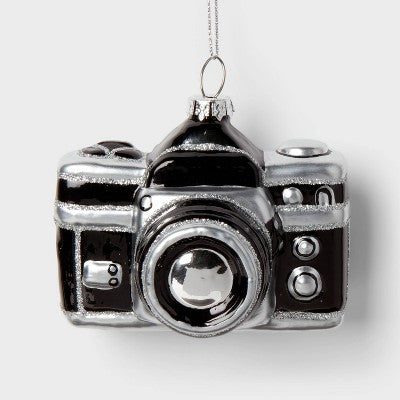Glass Camera Christmas Tree Ornament - Wondershop