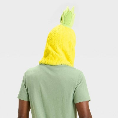 Adult Snood Pineapple Halloween Costume Headwear - Hyde and EEK! Boutique Green/Yellow
