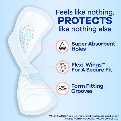 Always Infinity Regular Menstrual Pads - 60ct