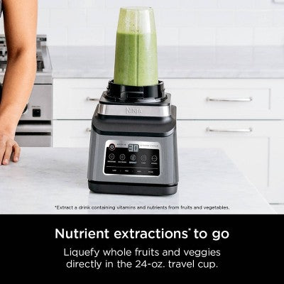 Ninja Professional Plus Kitchen Blender System and 8-Cup Food Processor with Auto-iQ Black BN803TGT: 72oz Smoothie Blender, 5 Speeds, Ice Crusher (LOCAL PICKUP ONLY)