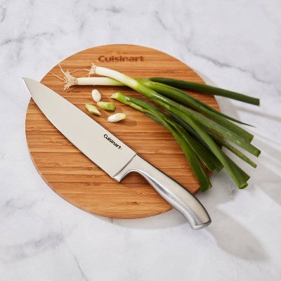 Cuisinart Classic 8" Stainless Steel Chef Knife with Blade Guard - C77SS-8CF2: High Carbon, Ergonomic, Rust-Resistant