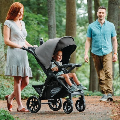 Chicco Bravo LE ClearTex Quick-Fold Stroller - Pewter (LOCAL PICKUP ONLY)