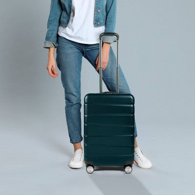 Skyline 8 Wheel Hardside Spinner 20" Carry On Suitcase - Sea Moss