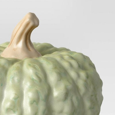Medium Pumpkin Figurine - Hyde and EEK! Boutique Light Green