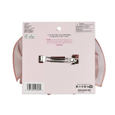 scunci be-u-tiful Chiffon Bow Barrette Clip - Pink
