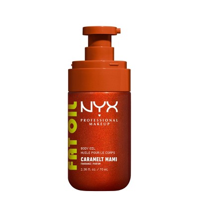 NYX Professional Makeup Fat Oil Body Oil with Vitamin E & Avocado Oil - Caramelt Mami - 2.36 fl oz