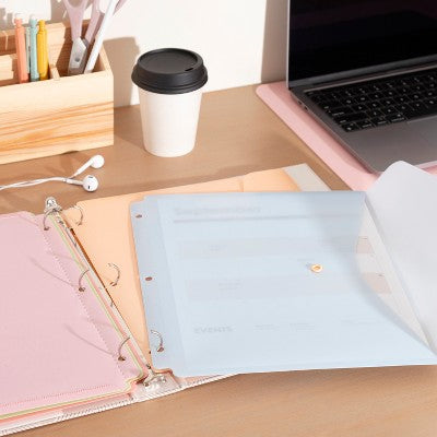 U Brands 5ct Binder Pockets Saccharine Fields