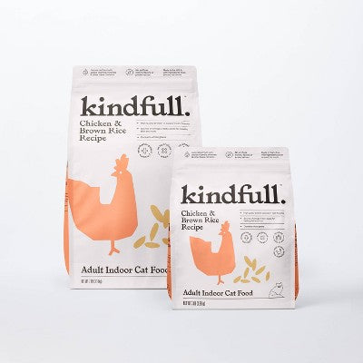 Chicken and Brown Rice Recipe Adult Indoor Dry Cat Food - Kindfull 3lbs