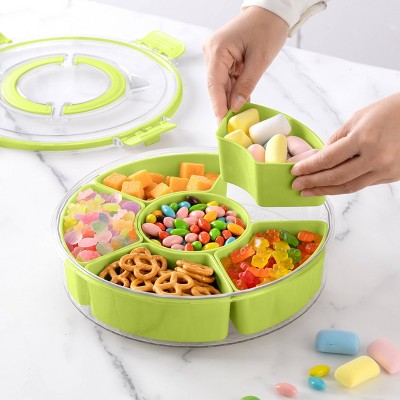 Cook With Color Lazy Susan Snack Box Green