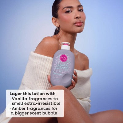 eos Mini Holiday Body Lotion - Caramel Cashmere - Travel Size - 2.5 fl oz