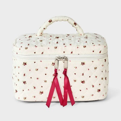 Vanity Top Handle Makeup Pouch - Wild Fable Cream