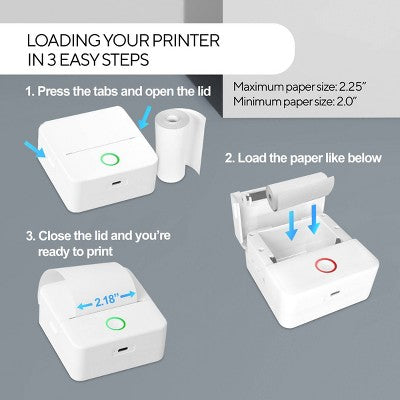 Core Innovations Thermal Notetaking Printer - Stone White CTP500