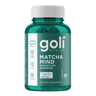 Goli Nutrition Matcha Mind Cognitive Vegan Gummies - 60ct