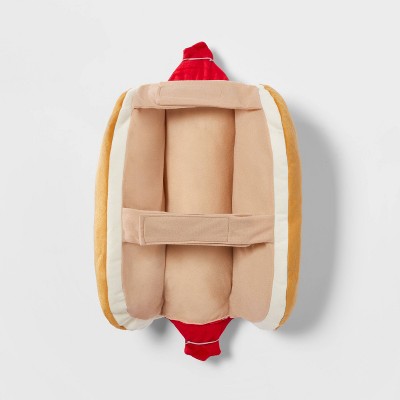 Hot Dog Full Body Halloween Dog Costume with Ketchup Toy - M - Boots & Barkley