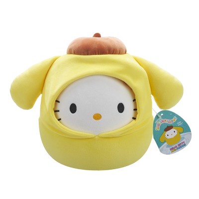 Hello Kitty 8" Squishmallows Plush in Pompompurin Hoodie