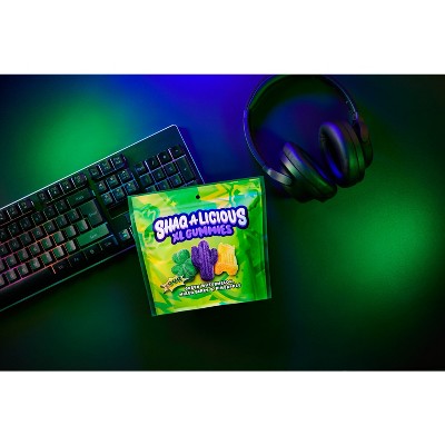 SHAQ-A-LICIOUS Sour Gummies Pouch (Pineapple - Watermelon and Mixed Berry Flavors) - 8ct/11.8oz
