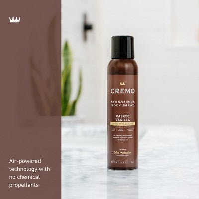 Cremo Deodorizing Body Spray - Casked Vanilla - 3.5 fl oz