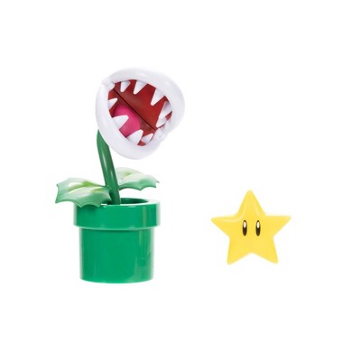Nintendo Super Mario Piranha with Super Star Figure