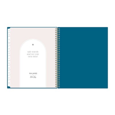 Rhi James for Blue Sky Weekly/Monthly Planner 15 Month Wirebound 8.5"x11" Solid - Indigo