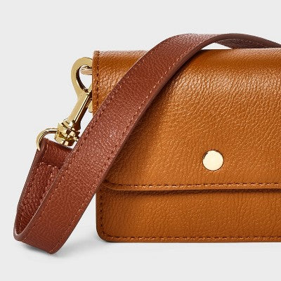 Adjustable Buckle Crossbody Handbag Strap - Universal Thread Brown: Solid Accessory