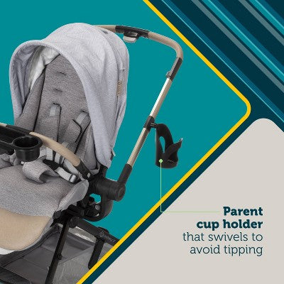 Safety 1st Turn & Go Rotating Travel System - French Gray (LOCAL PICKUP ONLY)