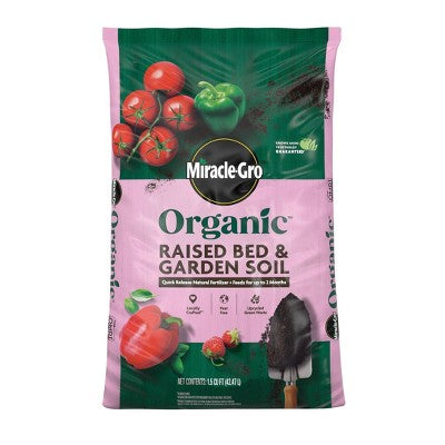 Miracle-Gro Organic Raised Bed & Garden 54.77lbs Potting Soil (LOCAL PICKUP ONLY)